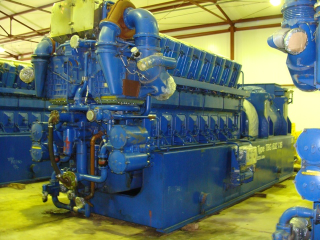 For sale EXW RUSSIA: 10MWe DEUTZ MWM TBG632V16K [x3] Used Dismantled Reconditioned Natural Gas Power Plant 1998y 50Hz 11000V